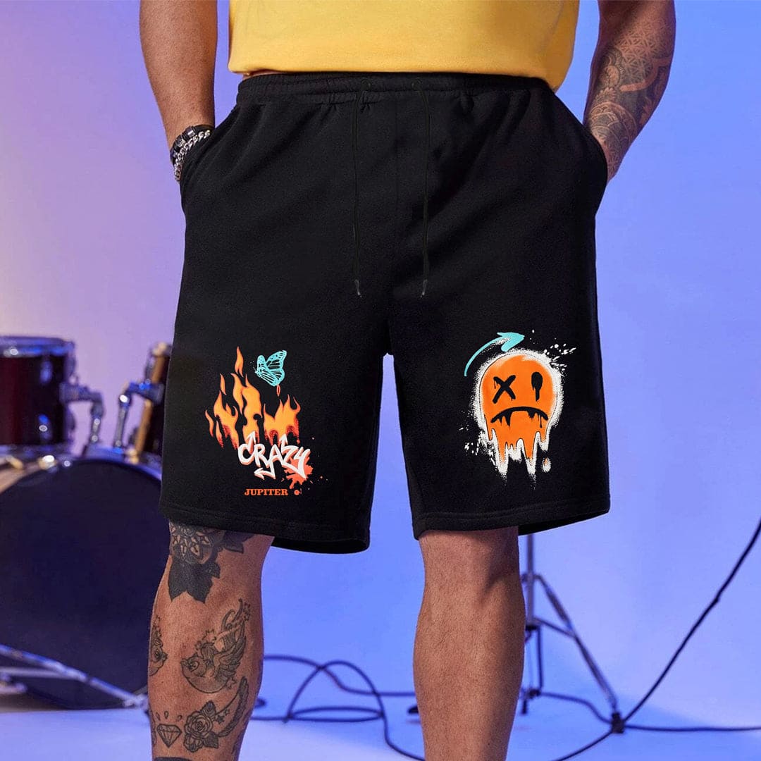 Jupiter men Figure graphic Terry shorts – Jupiter Fashion Store
