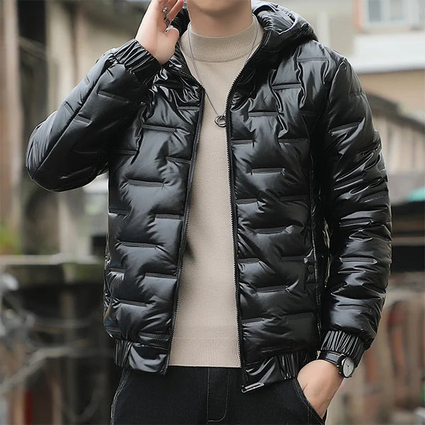 Imported Metal Look Insulation Punched Jackets for Men