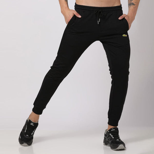 Low Rise  Slim Stretchy Terry Premium Logo Jogger Trouser For Men