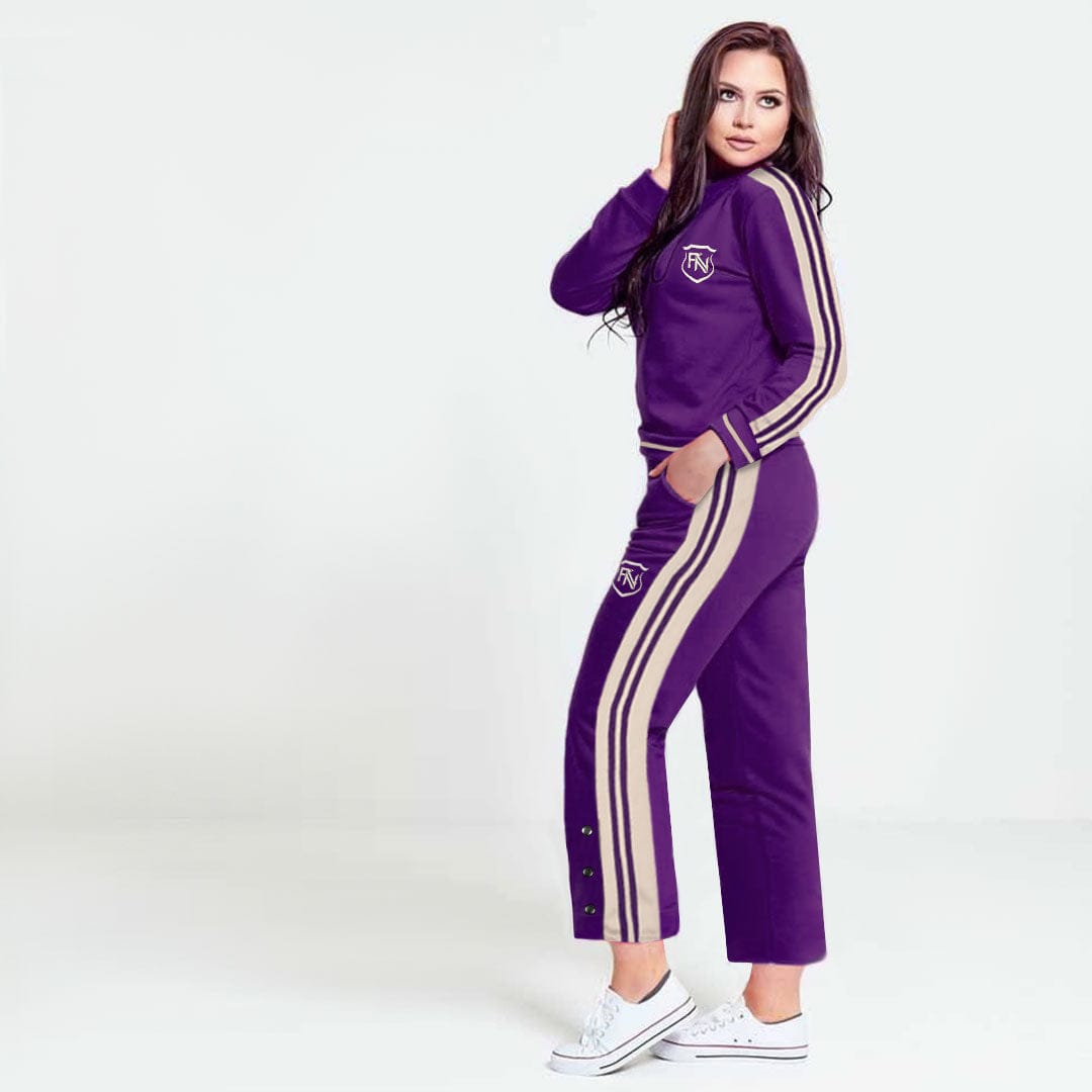 Funky’s Women Tiro-21 Purple Tracksuit - Main Image