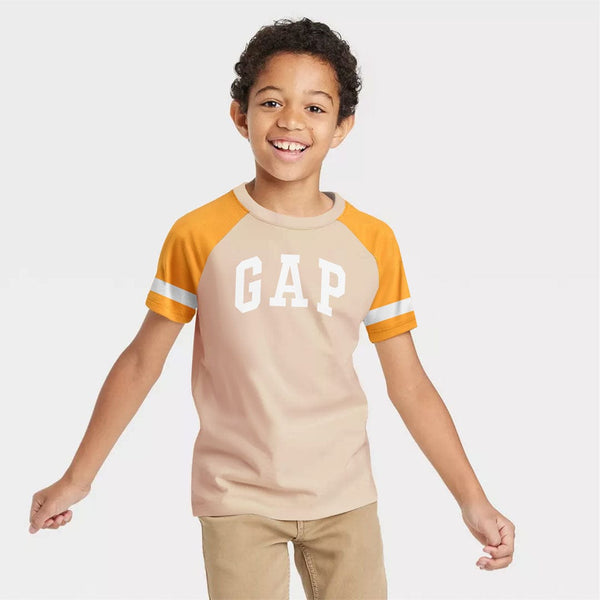 Kid's Raglan Contrast Sleeves Tee Shirt 7-14 Years