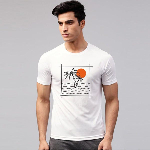 JUPITER PRO SUN SET GRAPHIC MEN COTTON TEE