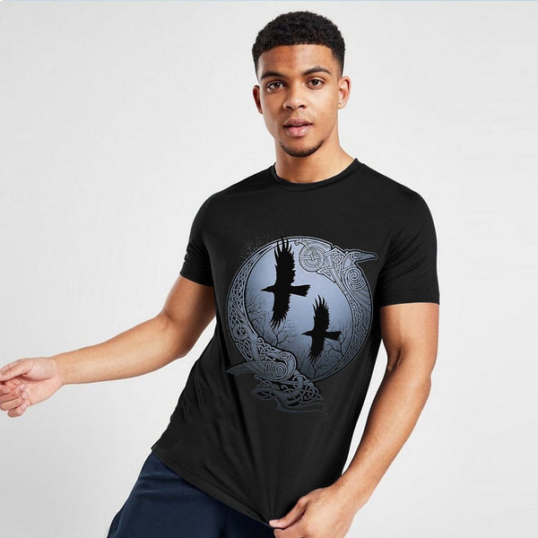 Jupiter Pro Dark Moon Graphic Men Cotton Tee