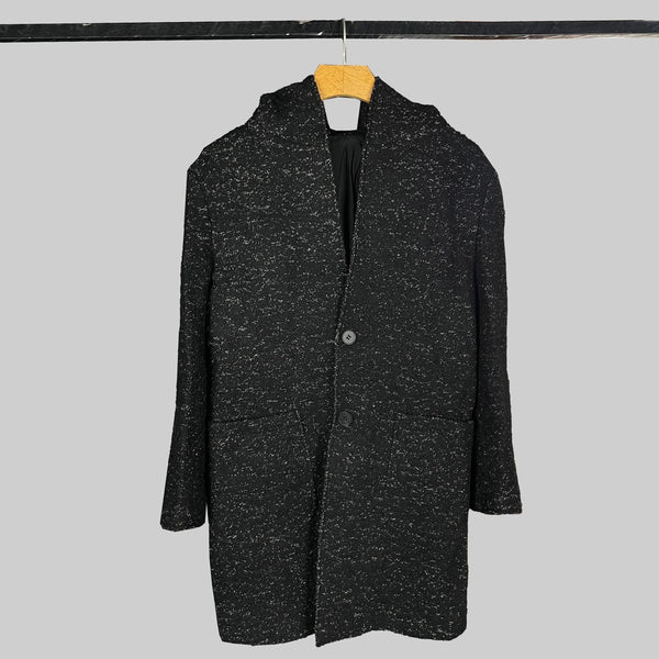 Imported Elegant Hoodie Woolen  Long Coat For Men