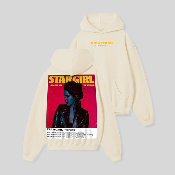 Jupiter Hotep Oversized Weekknd Stargirl Printed Hoodie