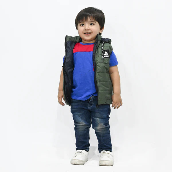 Jupiter Kids Removable Hood Puffer Jacket / Gillet