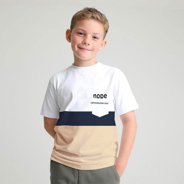 Jupiter Kids Nope Pocket Color Block Tee Shirt 7-14 Years