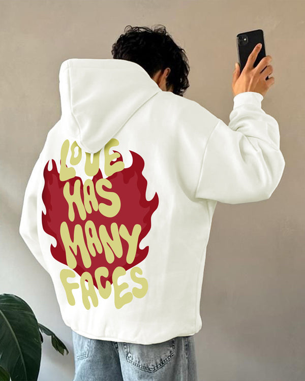 Jupiter Hotep Oversized Faceless Love  Printed Hoodie