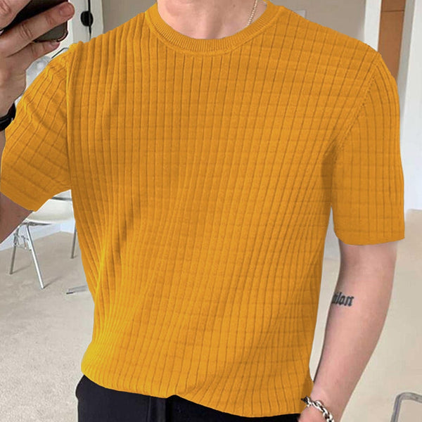 Jupiter Textured Fabric Aestival Cotton Tee For Men