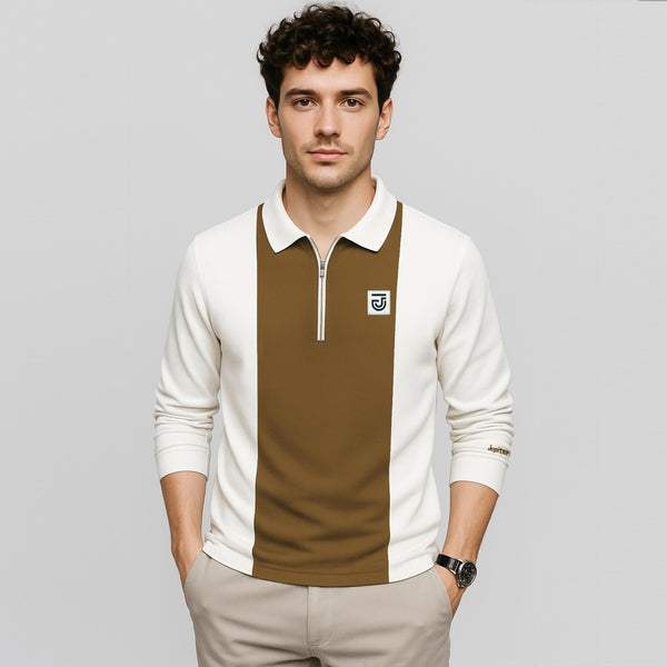 Jupiter Luxe Quarter Zip High End Posh Polo For Men