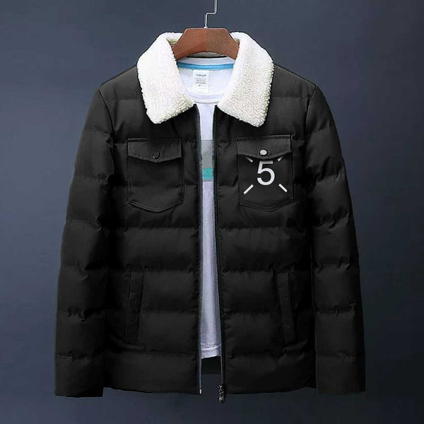 Imported Fur Collar Northern Front Padded Thick Jackets For Men
