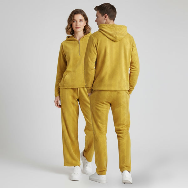 Jupiter Luxury Active Wear Self Textured Unisex Coord Set