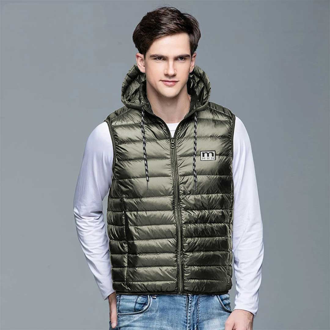 Jupiter Hooded Feather Lightwaight Gillet For Men – Deeds.pk