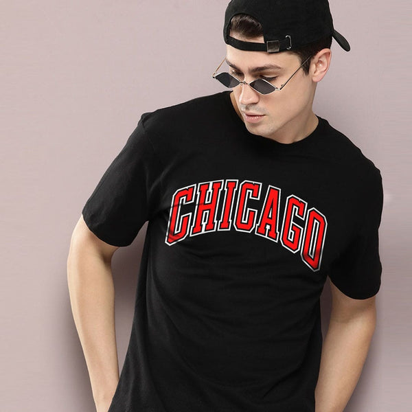 Jupiter Chicago Cotton Graphic Tee For Men