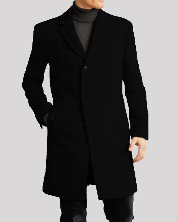 Imported Executive Woolen Business Long Coat For Men