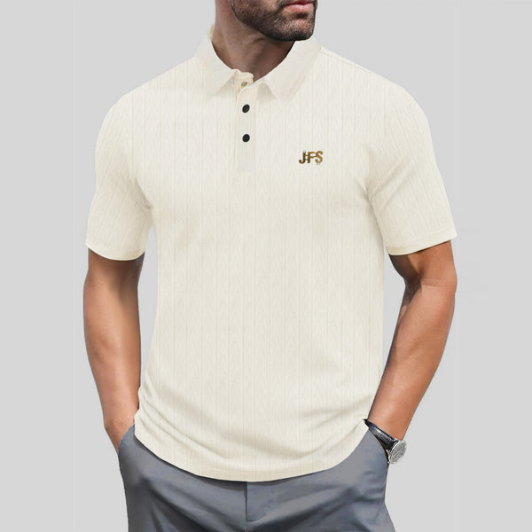 JFS Turkish Knit Style Textured Polo For Men