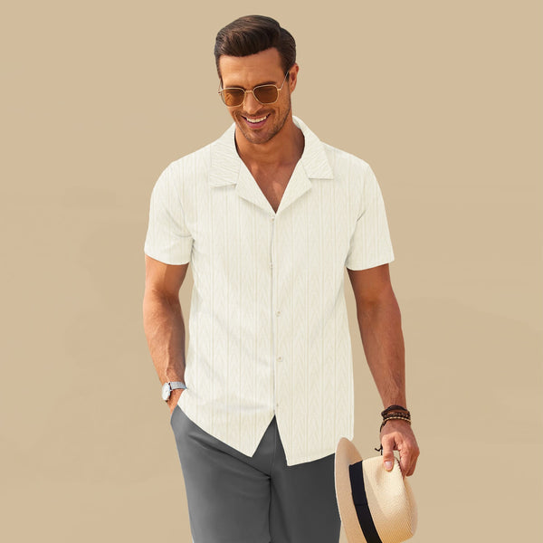 Jupiter Knitwear Classic  Soft Lapel Collar Button Shirt For Men