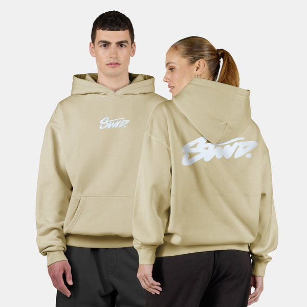 Urban Wear Signature Logo Oversized Premium Fleece Hoodie