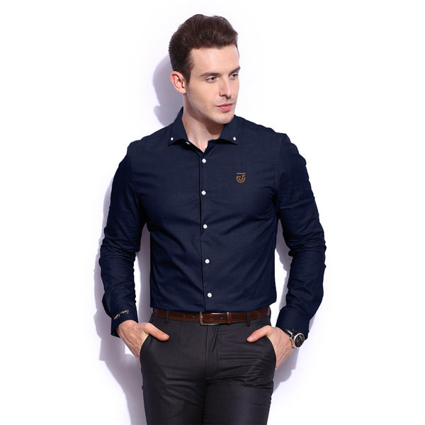 Jupiter Ceremonial Classic Button Down Solid Cotton Casual Shirts For Men