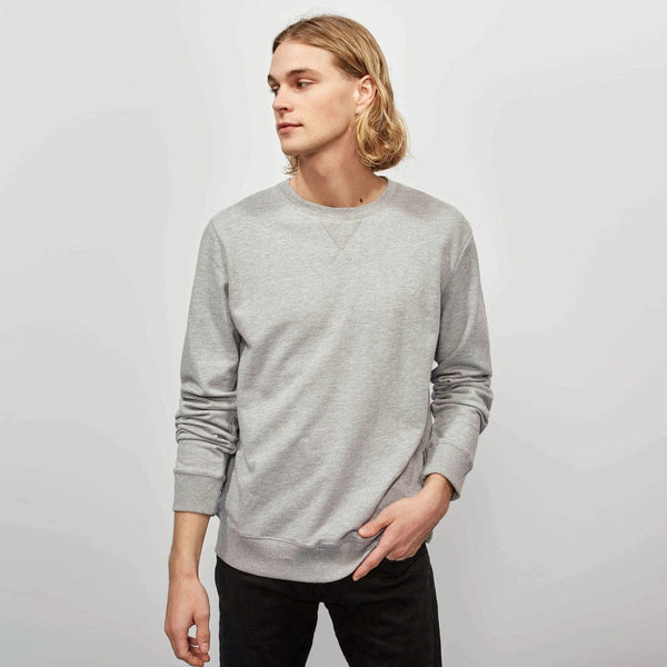 Fleece Made Comfort Slub Grey Sweat Shirt