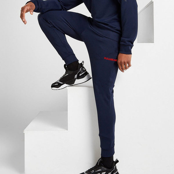 French Summer Terry Navy Jogger Pants