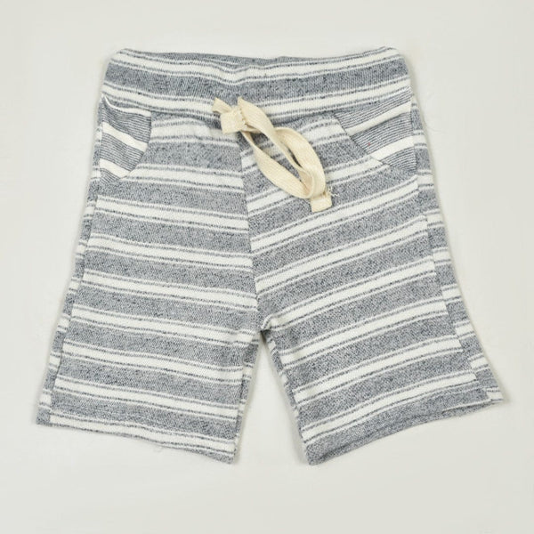 Baby Slub-knit Stripes Comfy Shorts