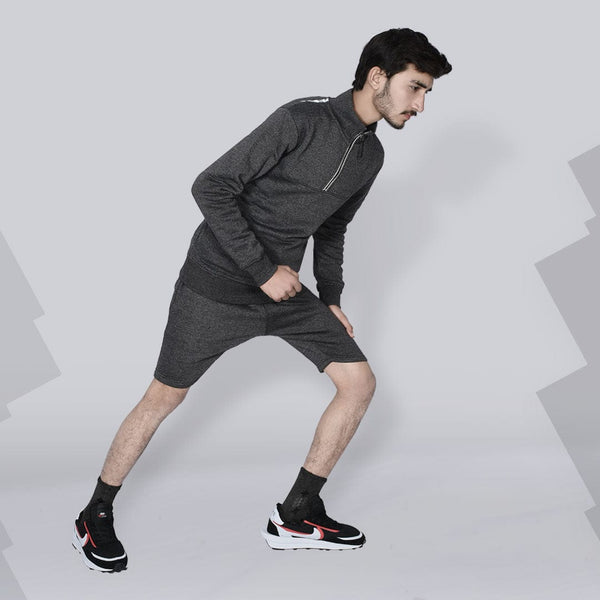 PARAGON CHARCOAL TRACKSUIT WITH SHORTS