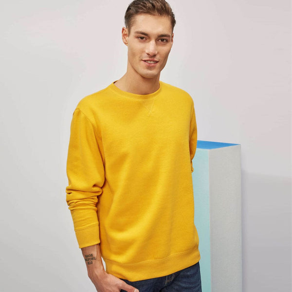 Fleece Made Comfort Mustard Sweat Shirt
