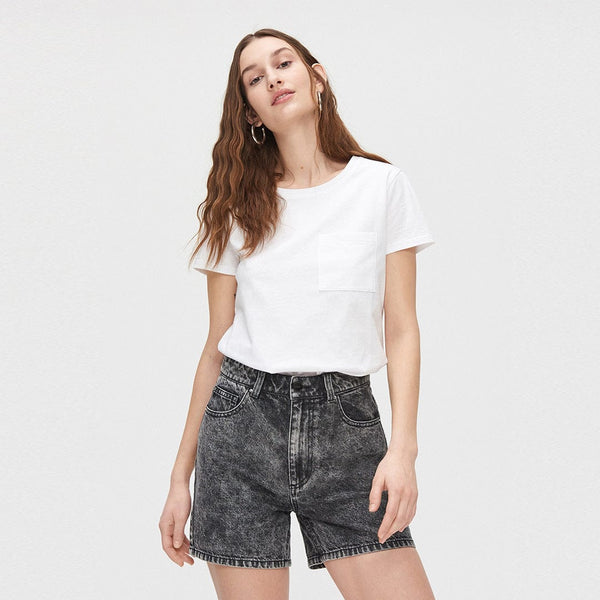 Mid Length Misty Denim/Jeans Shorts Waist (W22-W32)