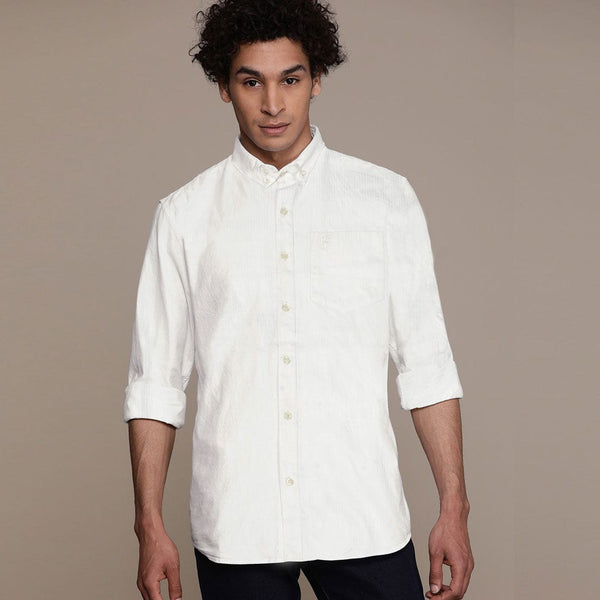 Funky's Oxford Candy Stripe White Shirt