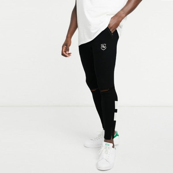 Funkys Voltage spark Zippers Black Trouser