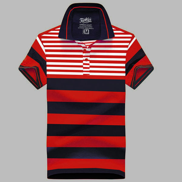 Funky's Defining Designer Red Stream Polo