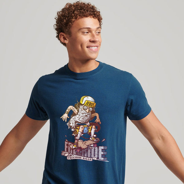 Jupiter Pro Freeride Graphic Men Cotton Tee