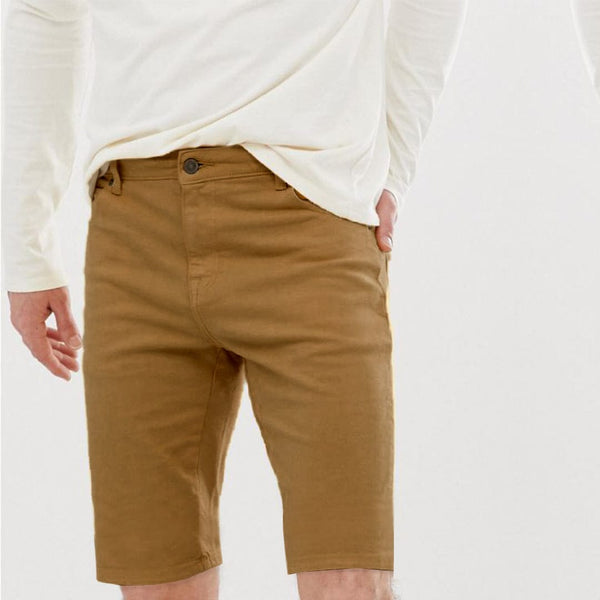 Clock House Dark Brown Normal Rise Slim Shorts - Deeds.pk