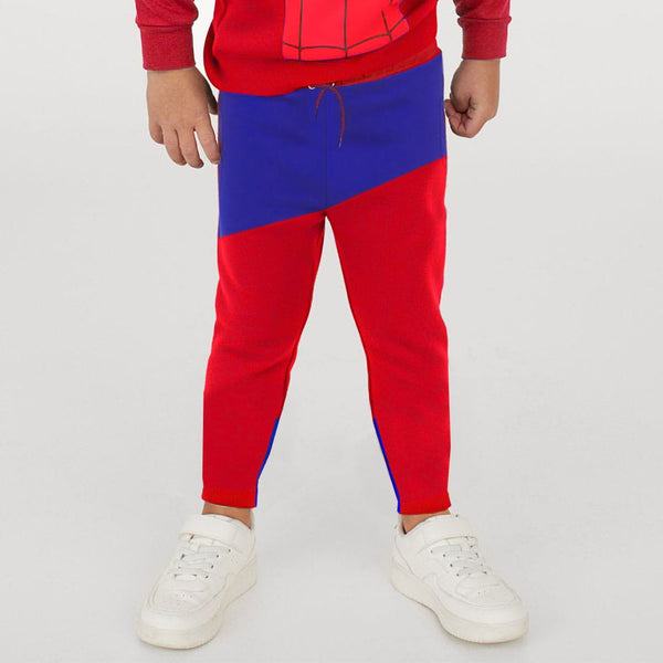 Boys Color Block Red Trouser