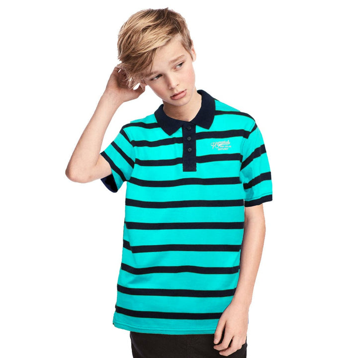 Boy's Striped Polo Shirt ( 2 YEARS TO 14 YEARS ) - Deeds.pk