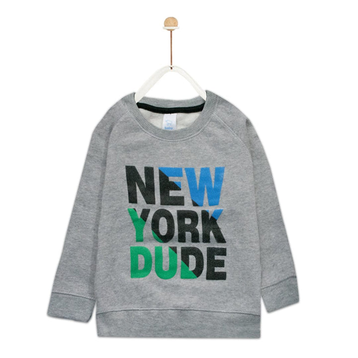Baby Club NY Dude Sweat Shirt ( 2 MONTHS TO 18 MONTHS ) - Deeds.pk