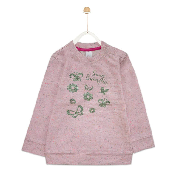 Baby Club Sweet Butterfly Printed Sweat Shirt ( 2 MONTHS TO 18 MONTHS ) - Deeds.pk