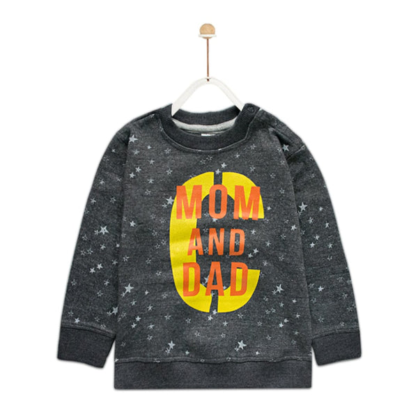 Baby Club All Over Stars Printed Sweat Shirt ( 4 MONTHS TO 18 MONTHS ) - Deeds.pk