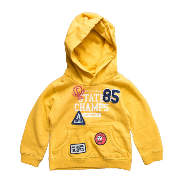 Kid's State Champs Yellow Hoodie ( 3 MONTHS TO 5 YEARS ) - Deeds.pk