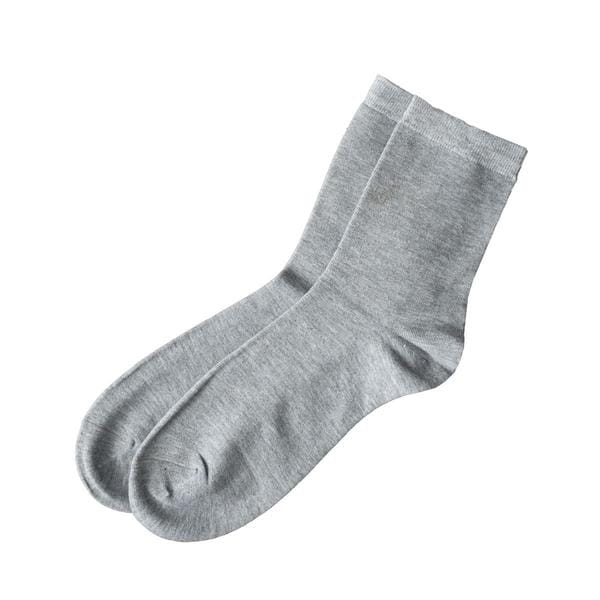 Haolaoban Plain Light Grey Socks - Deeds.pk