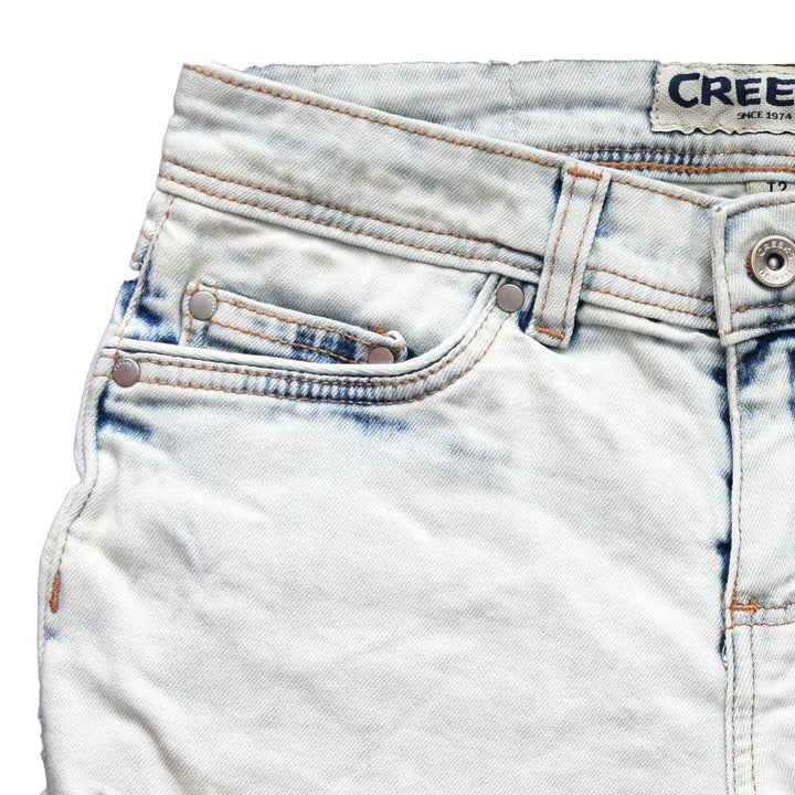 Girls Creeks  Ash White Shorts - Deeds.pk