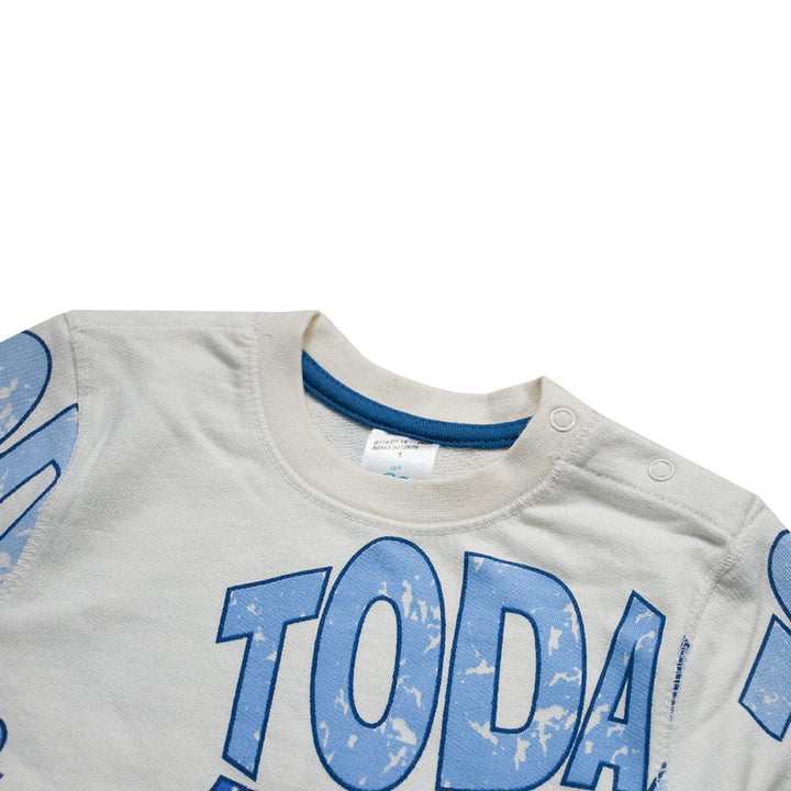 Baby Club Today & Yesterday Printed Sweat Shirt ( 3 MONTHS TO 18 MONTHS ) - Deeds.pk