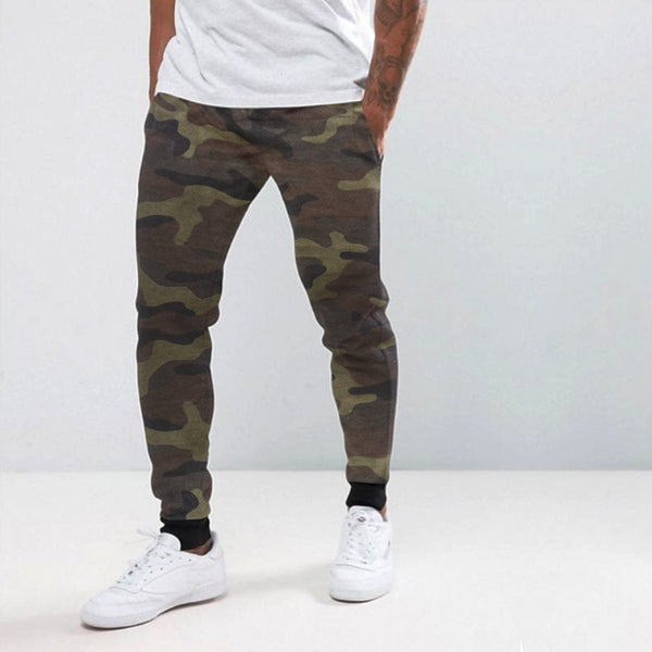 Crop Fit Camouflage Jogger Pants