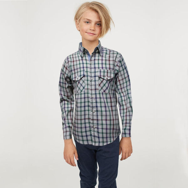 Funkys Boy's Multi Color Check Casual Shirt ( 3 YEARS TO 14 YEARS )