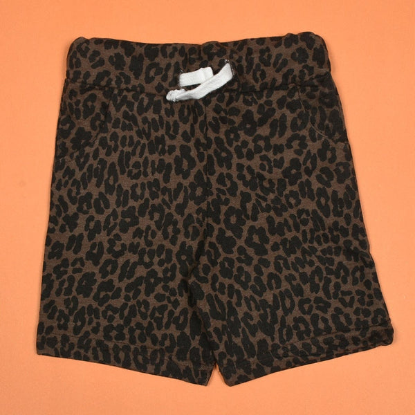 Baby All Over Leopard Print Comfy Shorts