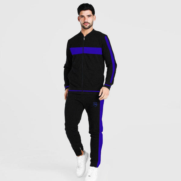 Funkys Gravity Show Contrast Panel Blue Track Suit
